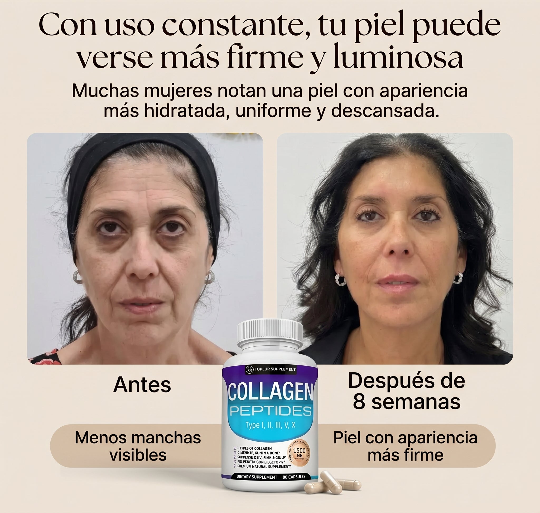 RevitaGlow Collagen — Recupera la vitalidad de tu piel, cabello y uñas