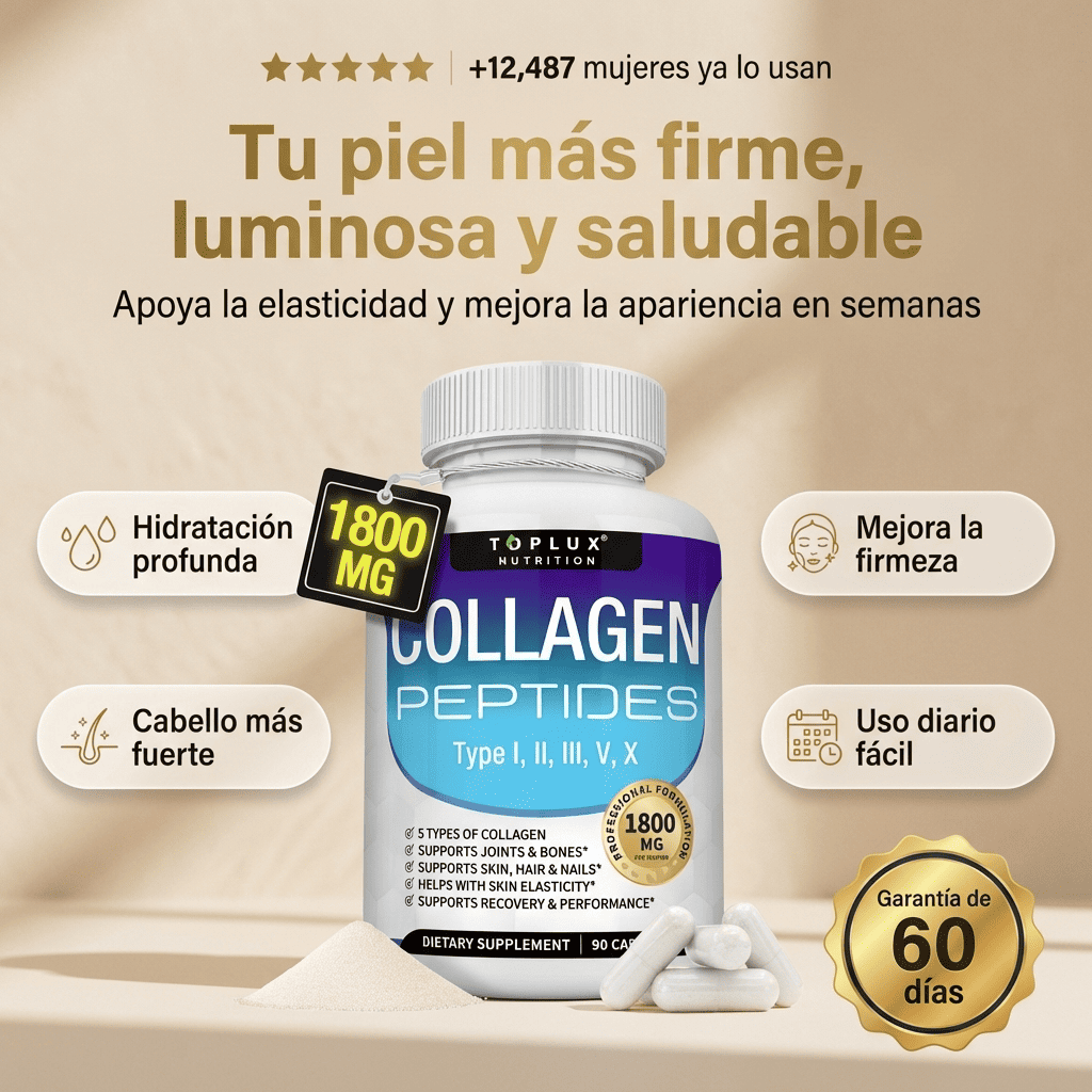 RevitaGlow Collagen — Recupera la vitalidad de tu piel, cabello y uñas